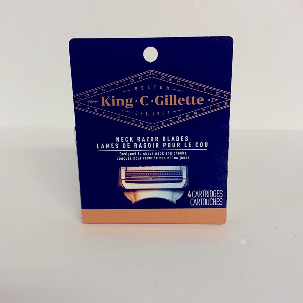 Gillette
King C Gillette Neck Razor Blades for Men, 4 Count